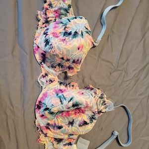 Victoria's Secret PINK tie dye lace 32DD bra